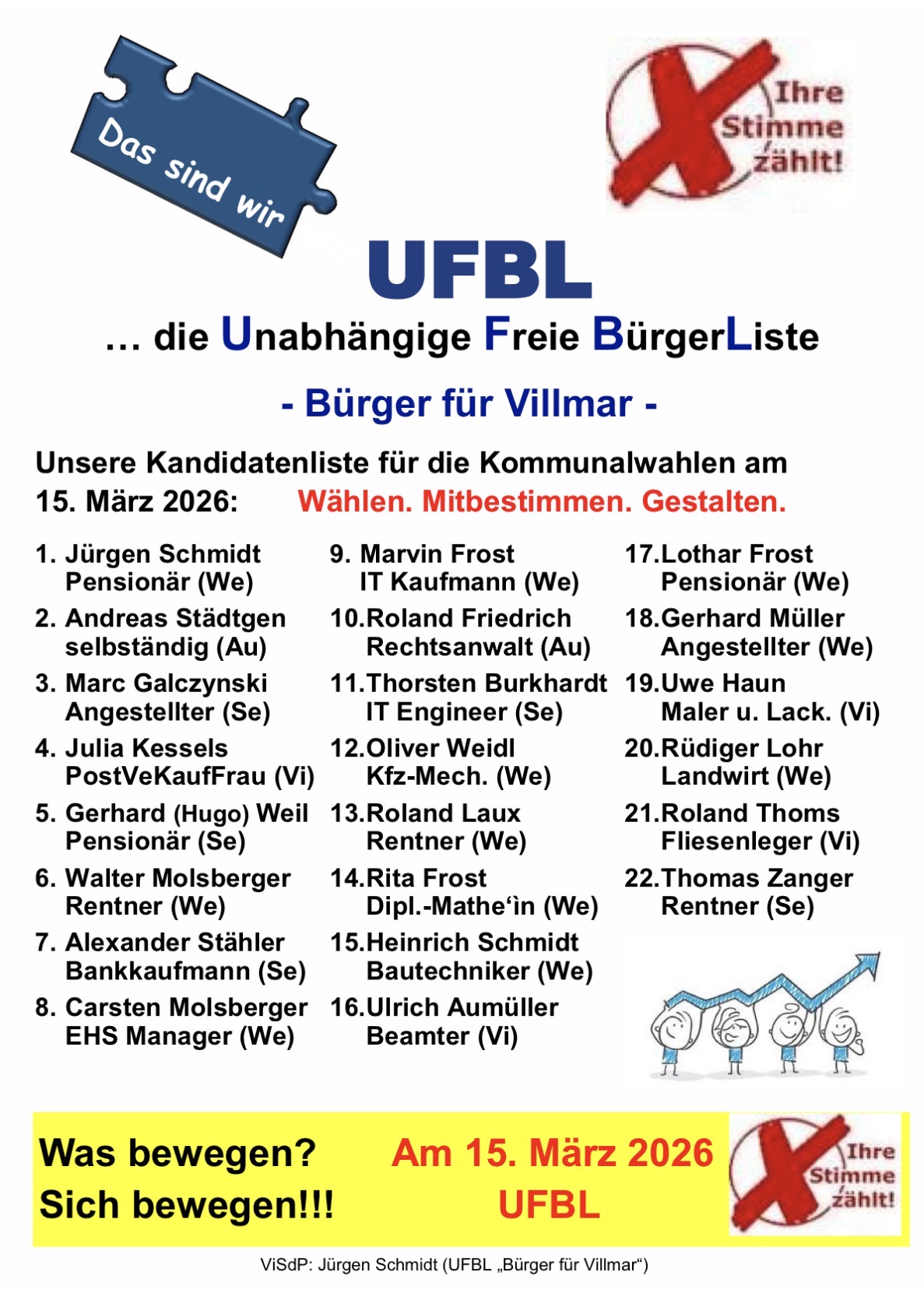 Die UFBL - Engagement für Villmar
